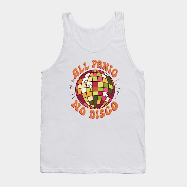 All Panic No Disco Tank Top by PepperLime